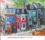 Early Morning in St. John's-2, Oil on Canvas